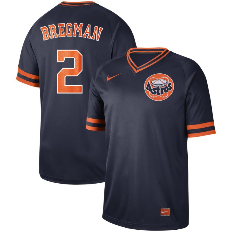 Men's Houston Astros #2 Alex Bregman Navy Throwback Stitched Baseball Jersey Men's Houston Astros #2 Alex Bregman Navy Throwback Stitched Baseball Jersey